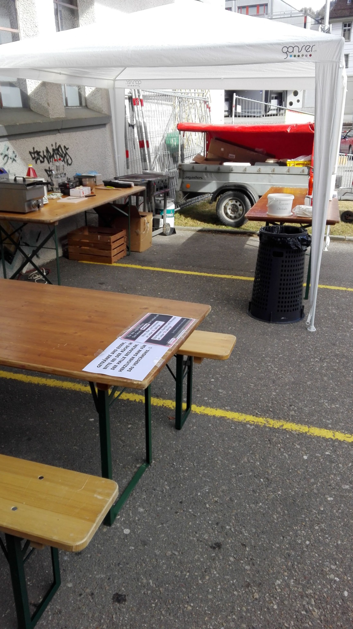 Fonduebar im Festzelt